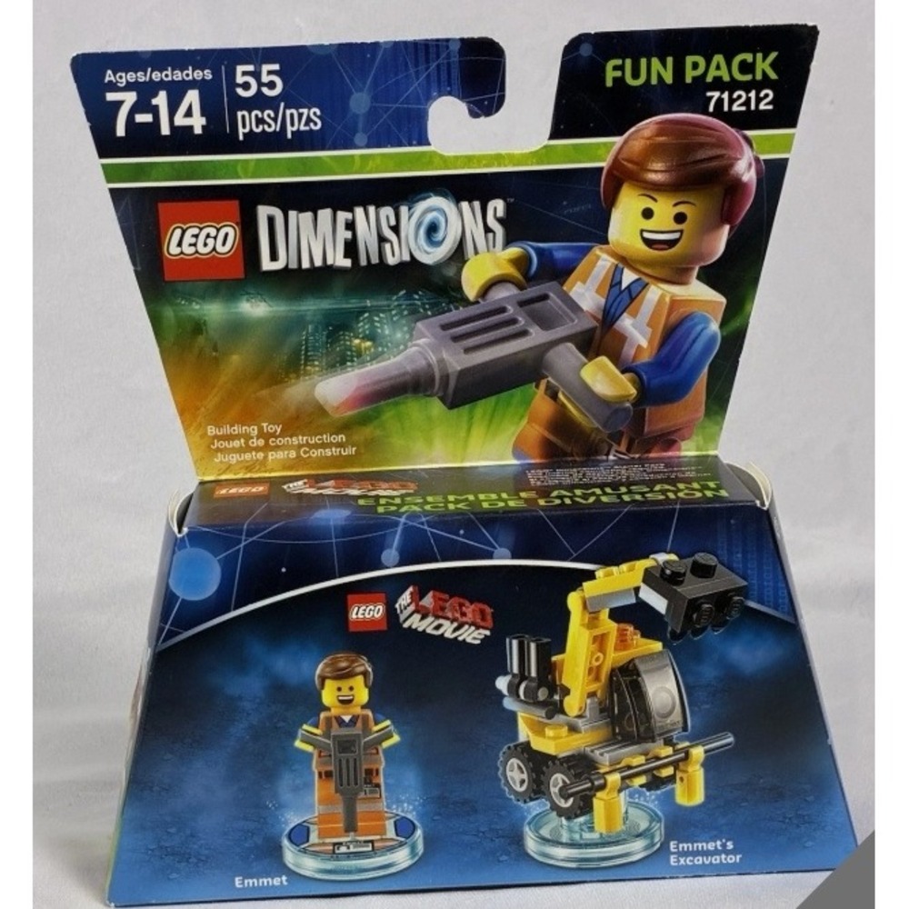 New Lego Dimensions Fun Pack 71212 Lego Movie Emmet Emmet's Excavator